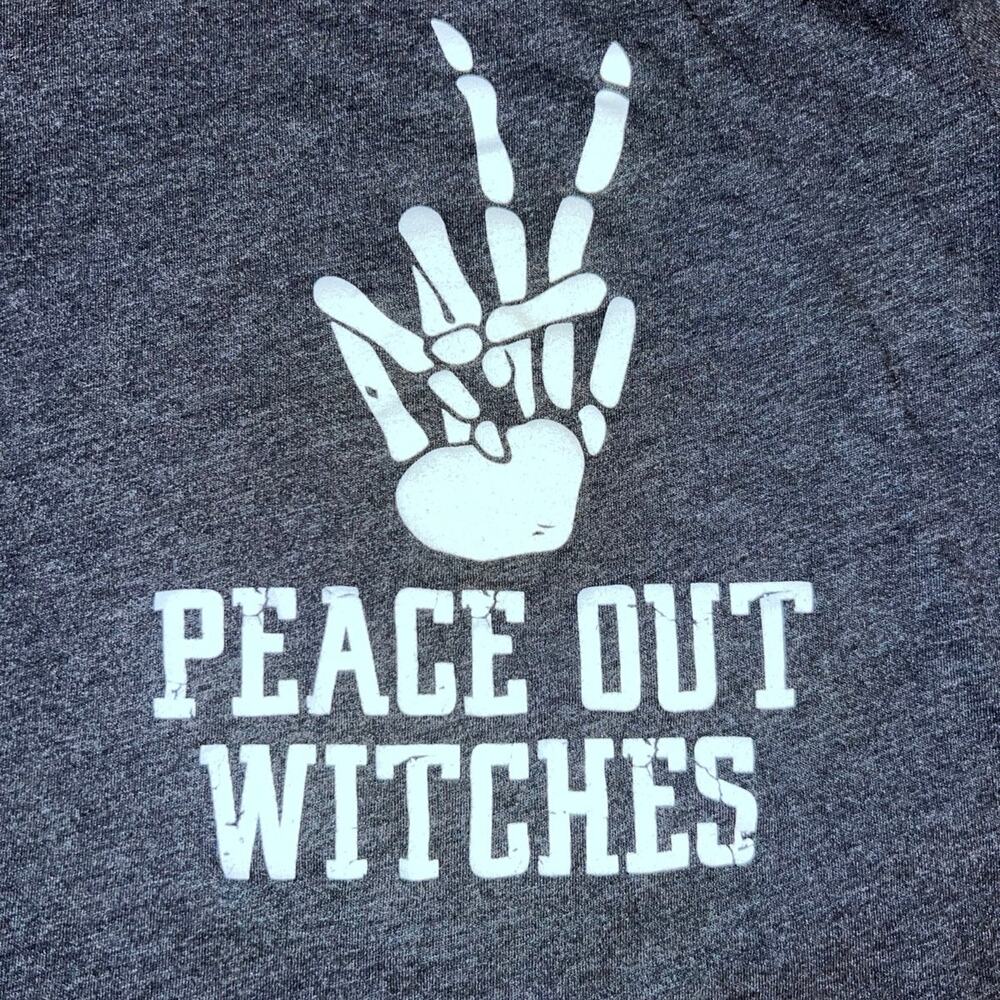 Halloween Peace Out Witches Kids Cotton Tee Shirt - Size: 4T